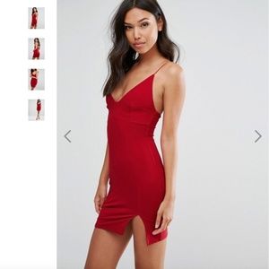ASOS Club L mini dress with slit